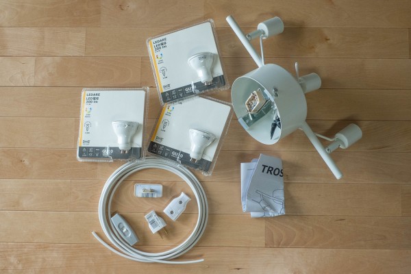 How to attach ceiling lights to lofts bottom by using lighting of ceiling hook type connector - Material Lists