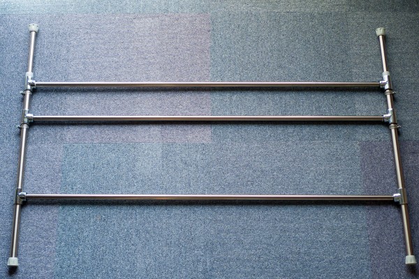 Assemble stainless steel pipe and stainless tension rod