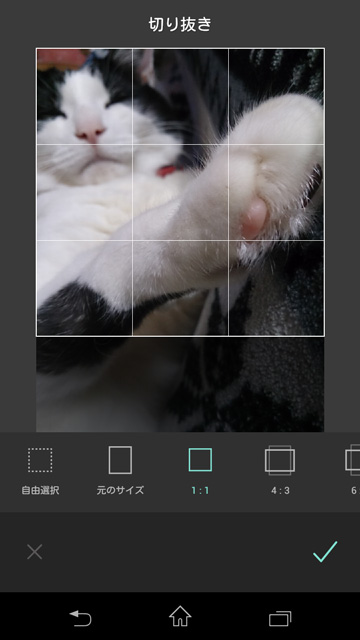 PIXLR-画像の切り抜き