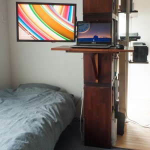 How to make standing-desk has butterfly and slide mechanism